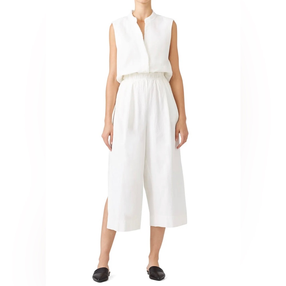 Vince White Denim Jumpsuit Size Small $445